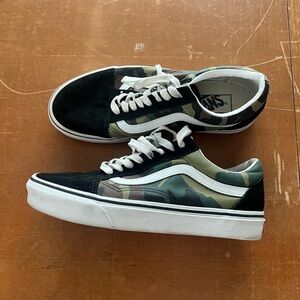 Camo Vans women’s size 8.5